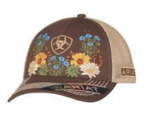 Ariat Ladies Cap Vintage Flowers Brown