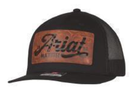 Ariat Men's Cap Faux Leather Patch Black