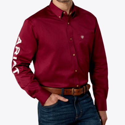 Ariat Men's Team Logo Twill Classic Fit Shirt