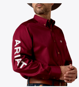 Ariat Men's Team Logo Twill Classic Fit Shirt