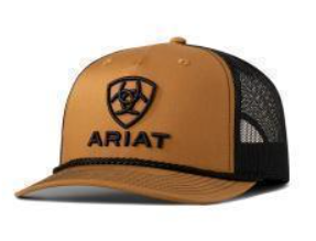 Ariat Men's Cap R112 Snapback 3D Embroidered Logo Tan