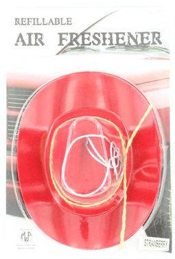 Cowboy Hat Air Freshener Strawberry