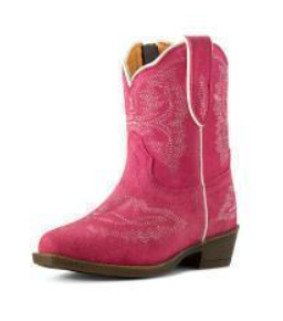 Ariat Girls Casanova Style LIL’ STOMPERS Toddler Boots Hot Pink