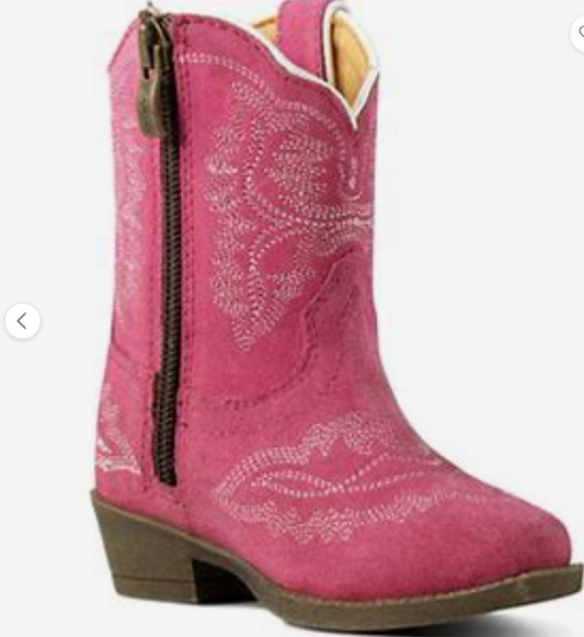Ariat Girls Casanova Style LIL’ STOMPERS Toddler Boots Hot Pink