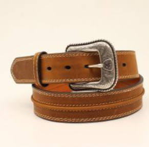 Ariat 1 1/2" Men's Belt Center Bump Tan