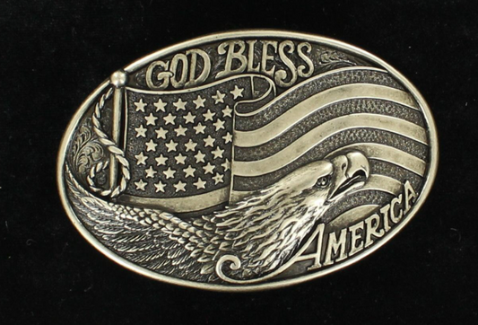 Nocona Mens American Eagle Buckle