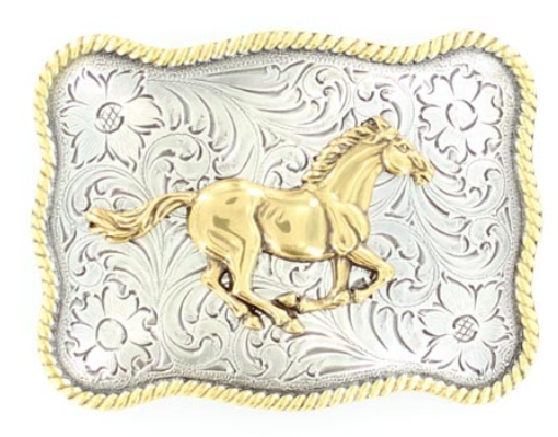 Nocona Men's Running Horse Buckle