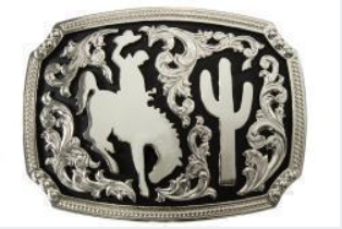 Nocona Men's Rectangle Buckle Bronco Rider