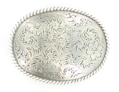 Nocona Men's Oval Scrolled Buckle
