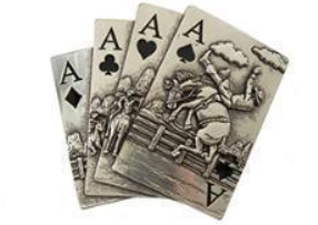 Blazing Roxx Aces Buckle