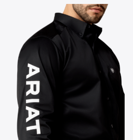 Ariat MNS Team Logo Twill Fitted Shirt