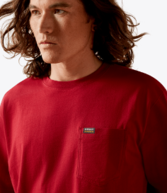 Ariat MNS Rebar Cotton Strong Standard Pocket T-Shirt
