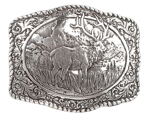 Crumrine Vintage Elk Buckle