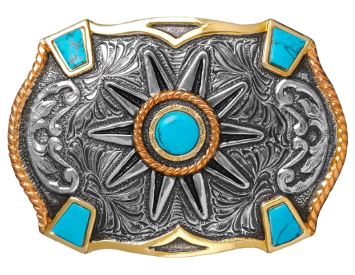 Crumrine Southwestern Buckle w/Turquoise accent