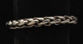 Silver Strike Men's Bracelet Braid Gunmetal