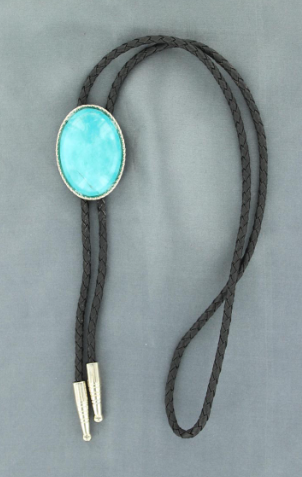 Double S Adult Western Bolo Turquoise