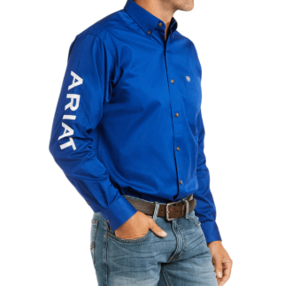 Ariat MNS Team Logo Twill Fitted Shirt