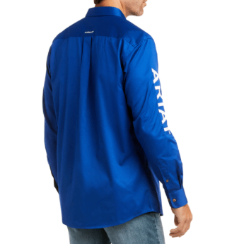 Ariat MNS Team Logo Twill Fitted Shirt