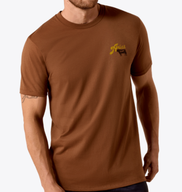 MNS Ariat BBQ Smoke Classic Fit T-Shirt