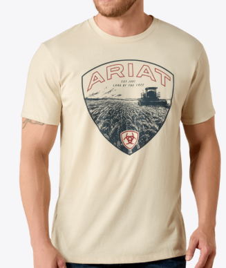 MNS Ariat Land of the Free Farm Shield Classic Fit T-Shirt