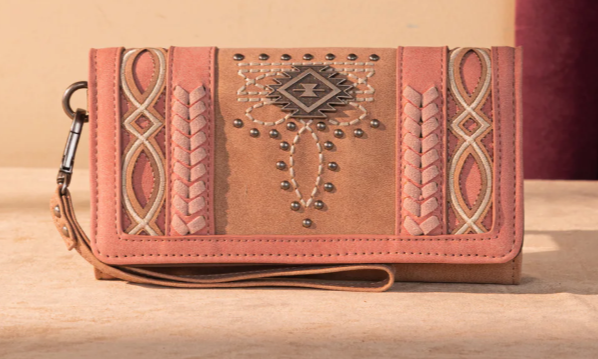Montana West Cut-Out Embroidered Collection Wallet