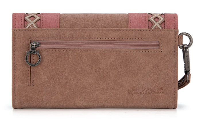 Montana West Cut-Out Embroidered Collection Wallet