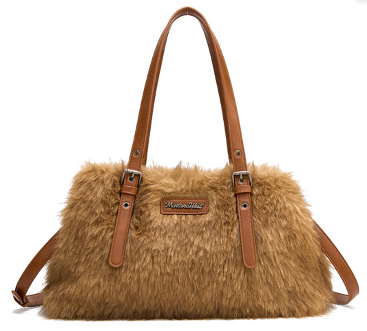 Montana West Plush Faux Fur Shoulder Bag/Crossbody Bag