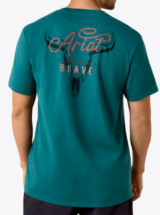 MNS Ariat Cattle Skull Freedom Classic Fit T-Shirt