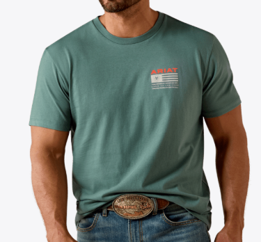 MNS Ariat Hidden Valley Flag Classic Fit T-Shirt