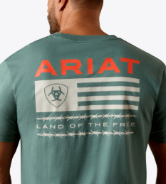 MNS Ariat Hidden Valley Flag Classic Fit T-Shirt