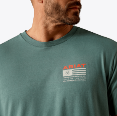 MNS Ariat Hidden Valley Flag Classic Fit T-Shirt
