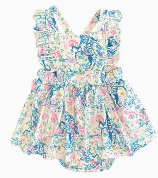 Shea Baby Floral Frontier Cross Romper