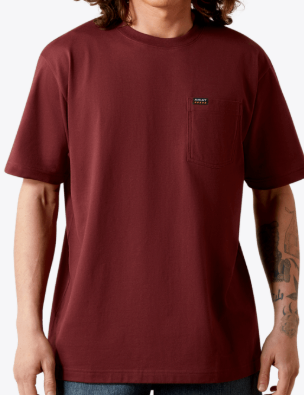 Ariat MNS Rebar Cotton Strong Standard Pocket T-Shirt