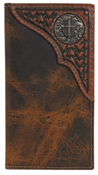 Justin Men's Rodeo Wallet Toole Yoke/Concho