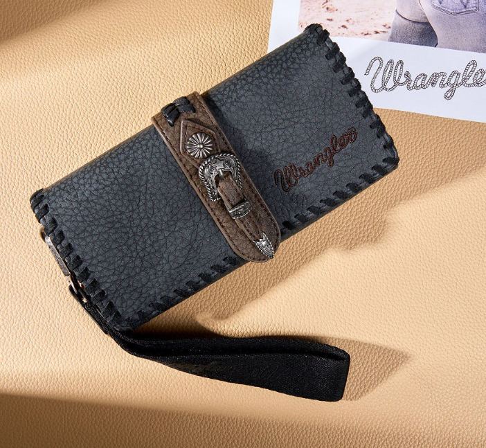 Wrangler Western Buckle RFID Wallet