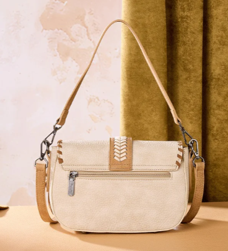 Wrangler Braided Tassel Saddle Crossbody Bag
