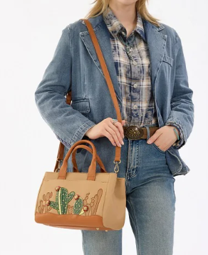 Montana West Cactus Embellished Crossbody Bag