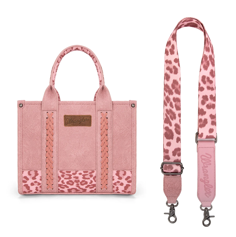 Wrangler Leopard Print Concealed Carry Tote/Crossbody