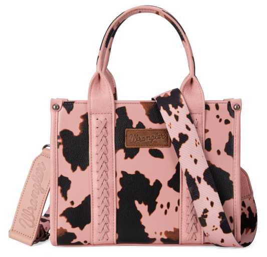 Wrangler Cow Print Concealed Carry Tote/Crossbody