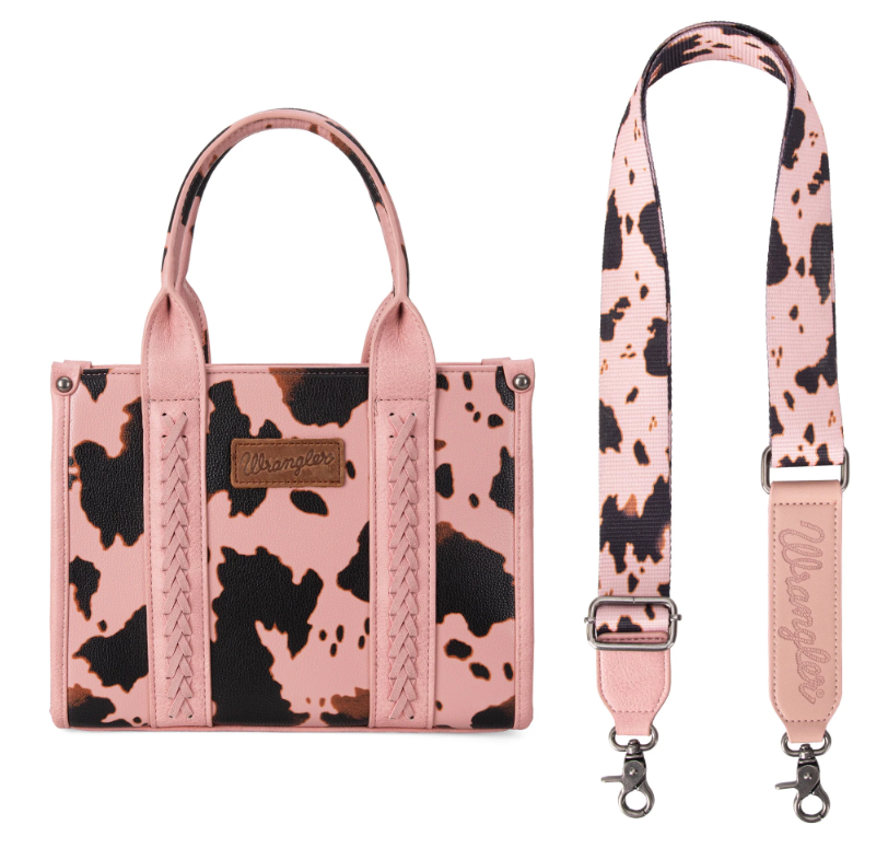 Wrangler Cow Print Concealed Carry Tote/Crossbody