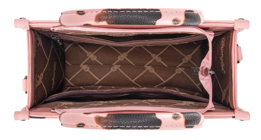 Wrangler Cow Print Concealed Carry Tote/Crossbody