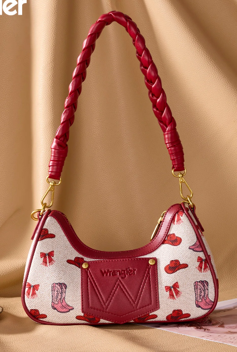 Wrangler Western Cowgirl Print Shoulder Bag