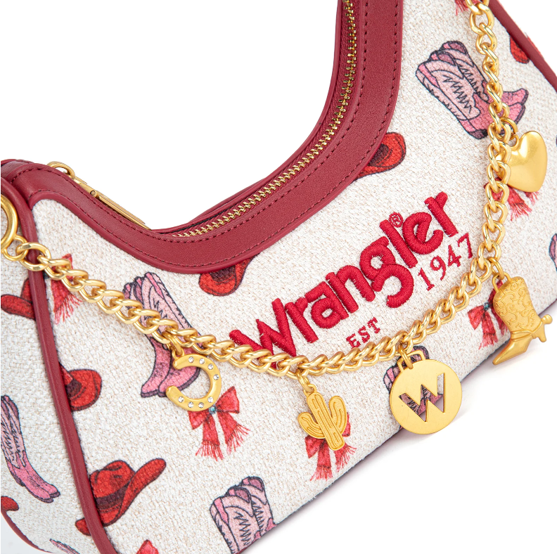 Wrangler Western Cowgirl Print Shoulder Bag