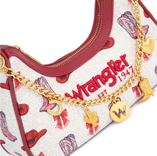 Wrangler Western Cowgirl Print Shoulder Bag