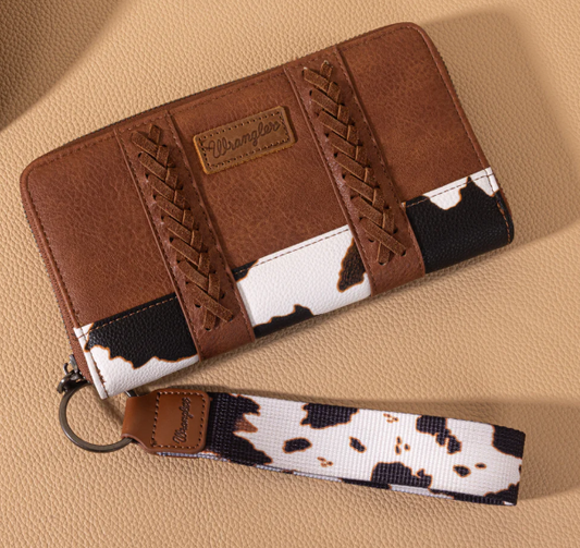 Wrangler Cow Print Wallet