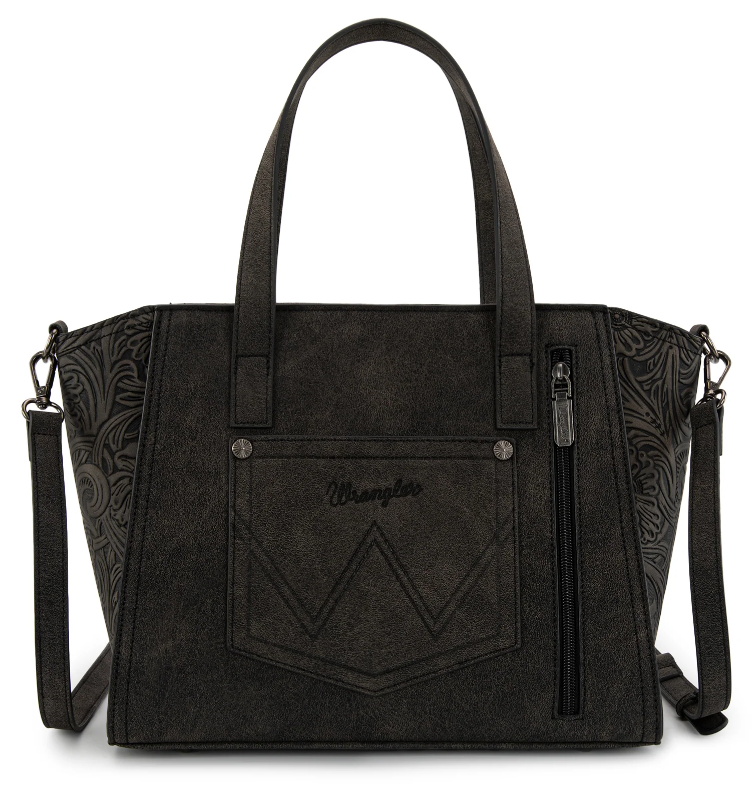 Wrangler Genuine Hair-On Cowhide Wide Tote/Crossbody