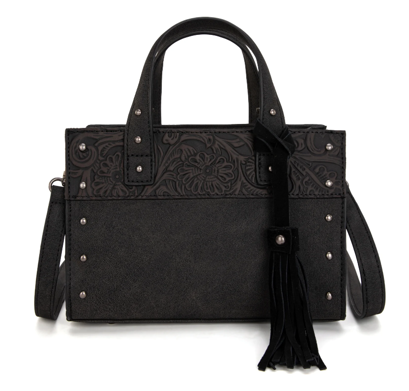 Wrangler Western Tooled Tote Crossbody